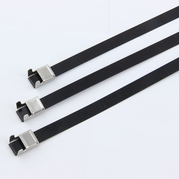 L Type PVC coated stainless steel cable ties
